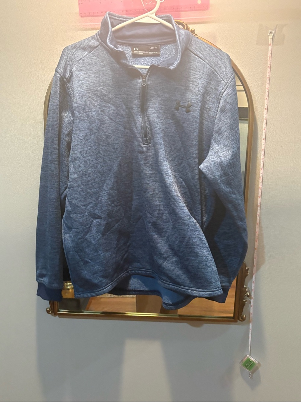Under Armour Men’s Heathered Navy Quarter-Zip Pullover